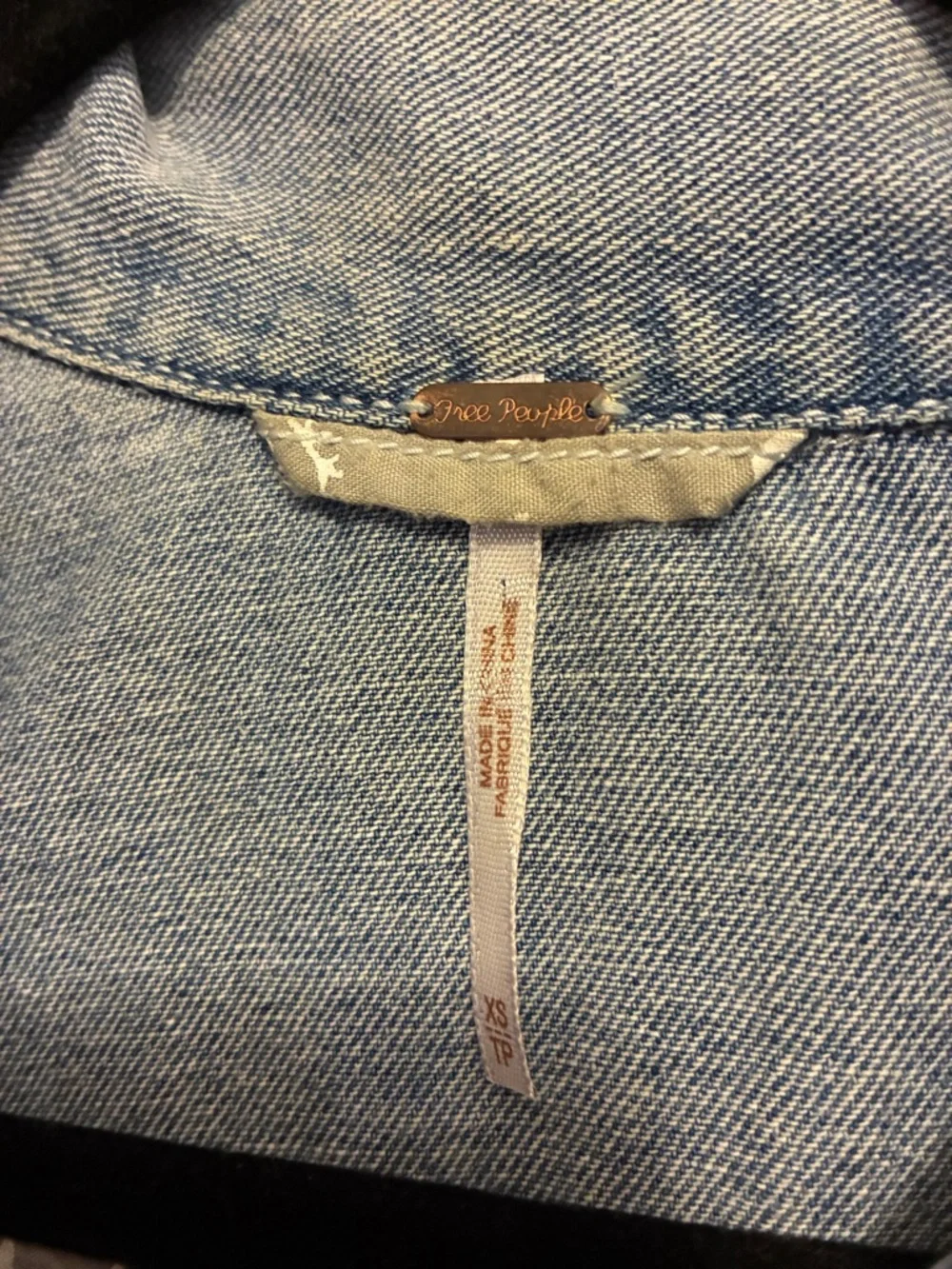 Free People Light Blue Denim Jean Jacket - Picture 2 of 2